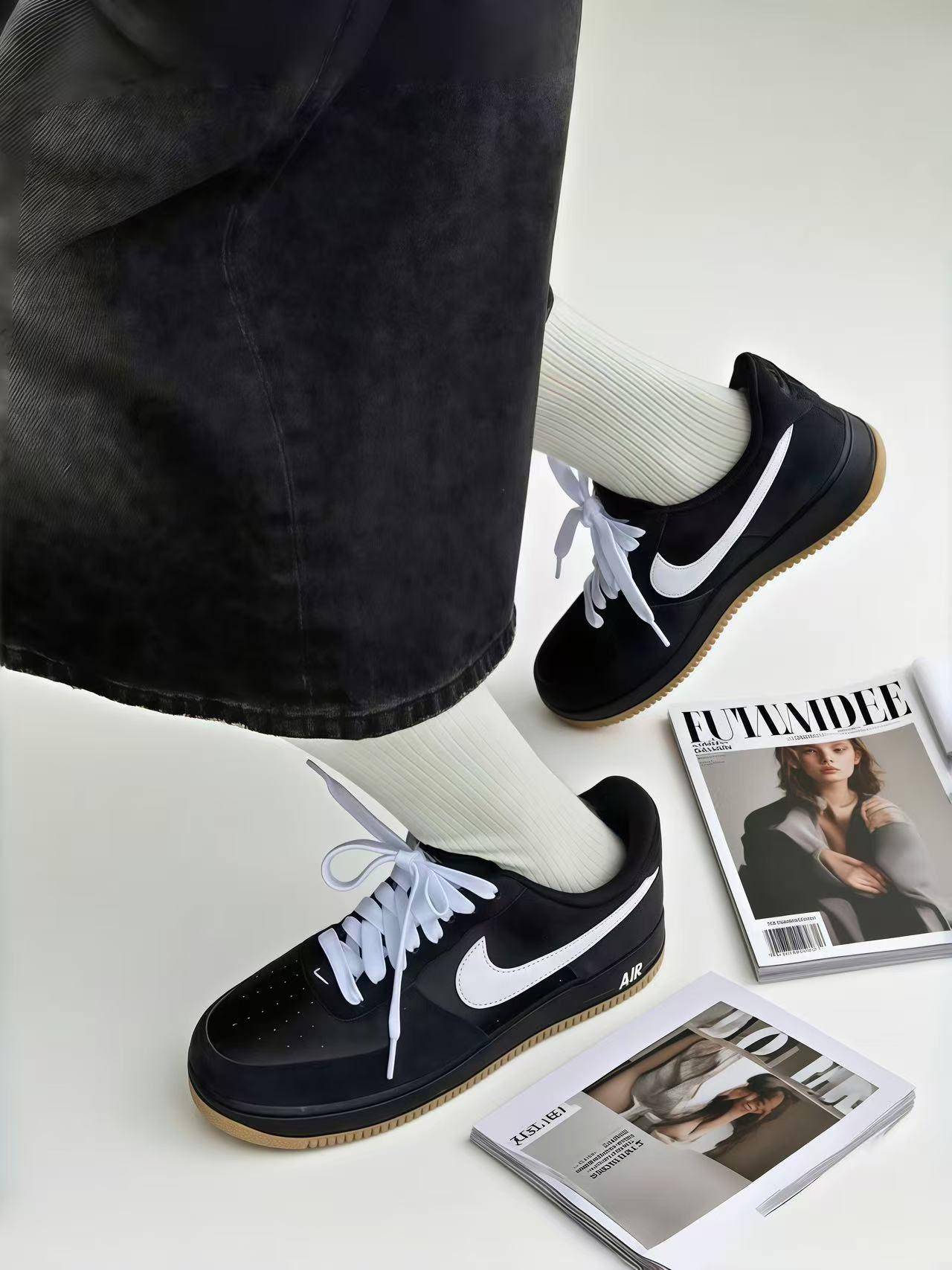 🍠这双黑生胶AF1,配堆堆袜好绝,简约又有高级感~🌰